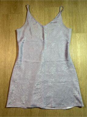 Vintage Slip Chemise Floral Nightdress in Lavender